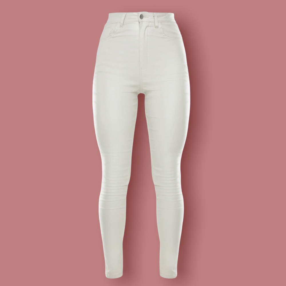 Stone Hourglass Coated Skinny Jeans - Picture 4 of 5